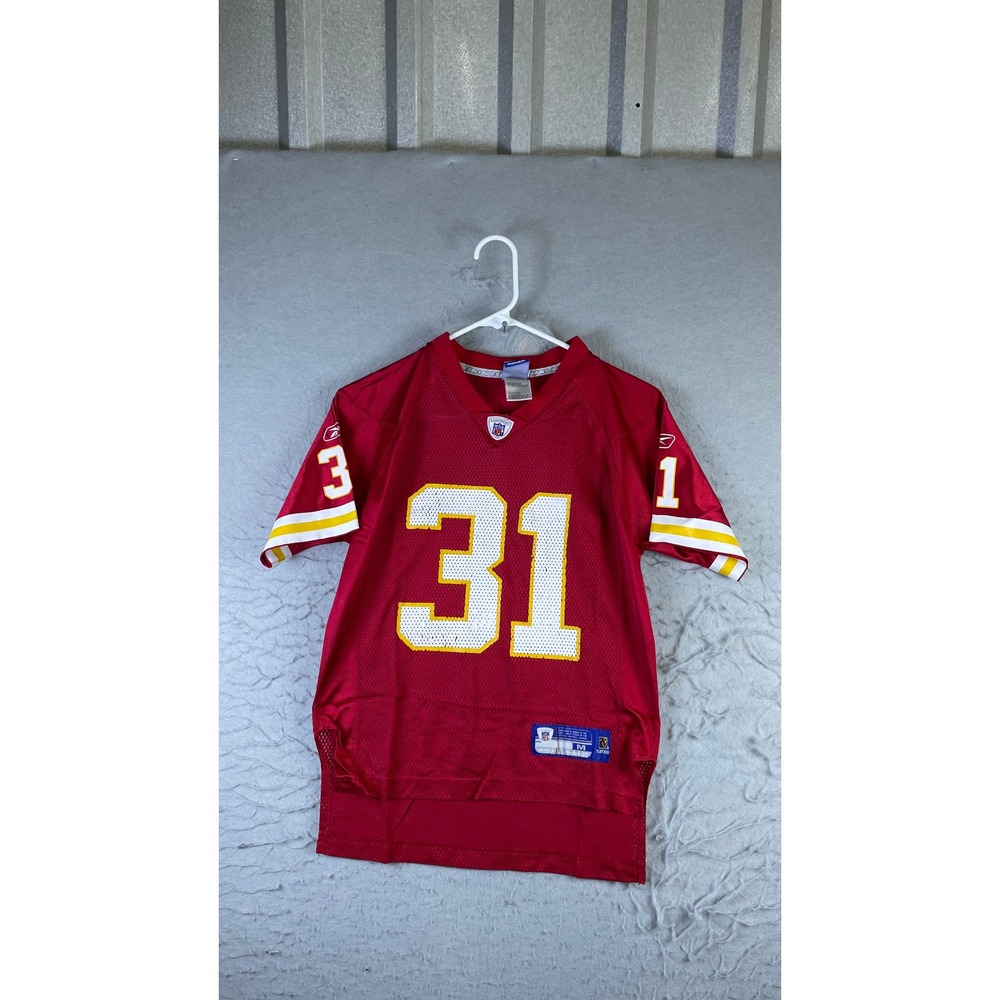 Reebok Priest Holmes Jersey Youth M Red Excellent Chiefs NFL Football 31 Mesh